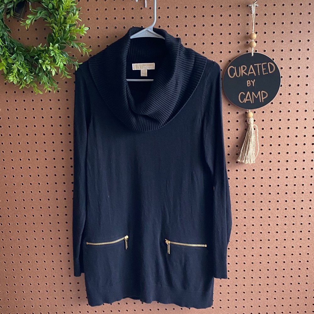 Michael Kors Cowl Neck Tunic Sweater Dress